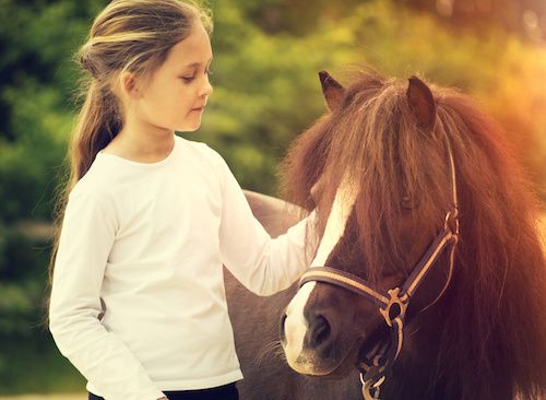 special needs girl with pony