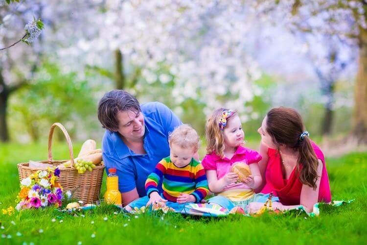 You special needs family having fun in the park