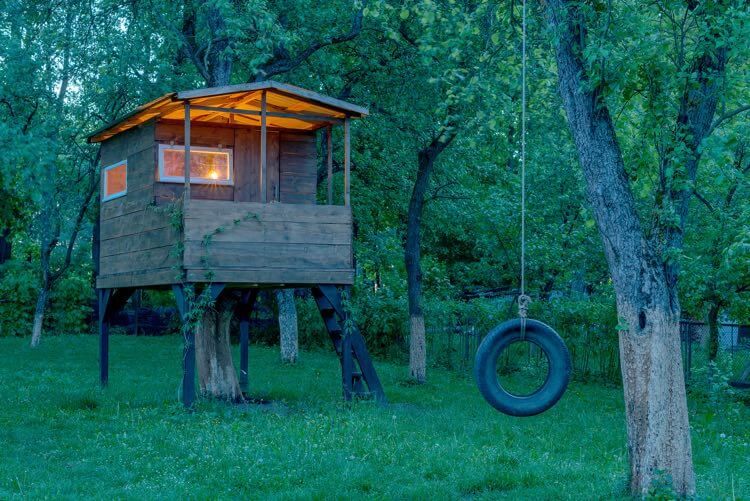 Build a treehouse with your special family