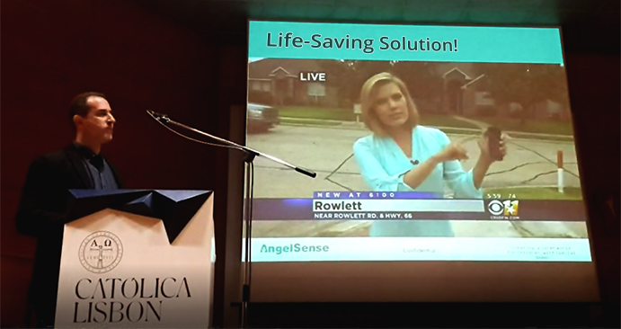 angelsense-ceo-presenting-at-pi-awards