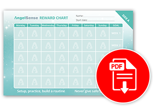AngelSense Reward ChartHelp your child add AngelSense to their daily routine in a fun, reward-based way. Reward your child for each successful wearing and gradually increase wearing goals with this handy Reward Chart.