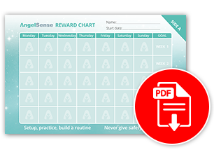 Tabla de recompensas de AngelSenseAyude a su hijo a añadir AngelSense a su rutina diaria de una forma divertida y basada en recompensas. Premie a su hijo por cada uso exitoso y aumente gradualmente las metas de uso con esta práctica tabla de recompensas.