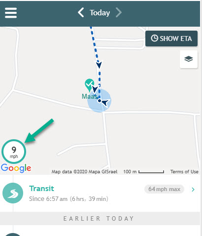 transit on map