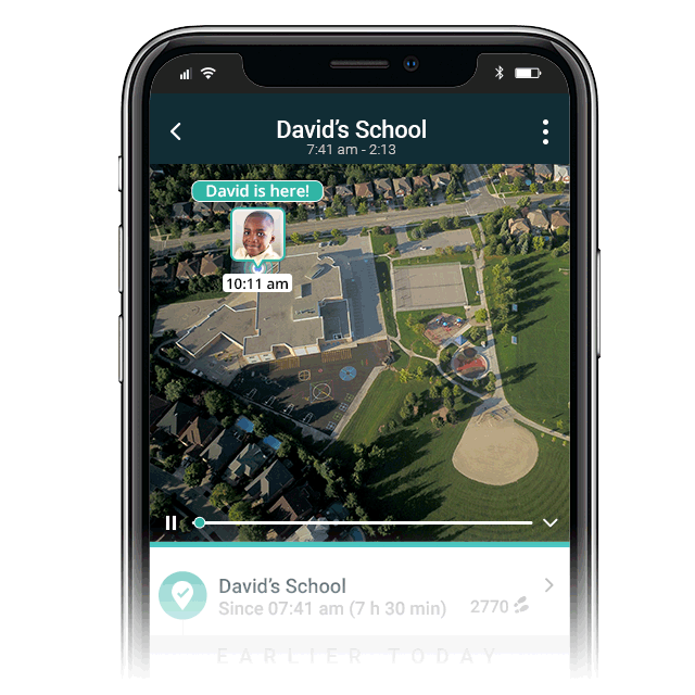 gps tracker to school