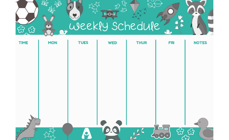 Printable Weekly Schedule