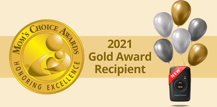 AngelSense GPS Awarded Mom's Choice Gold Award